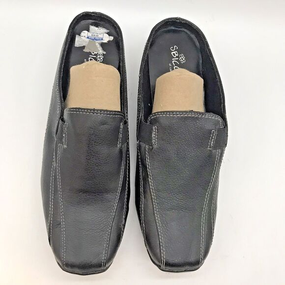 Sbicca of California Dale Slip On Mules Women's 9W Black Leather Driving Shoes - Picture 5 of 13